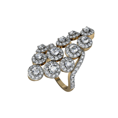 Angelic Diamond Cocktail Ring